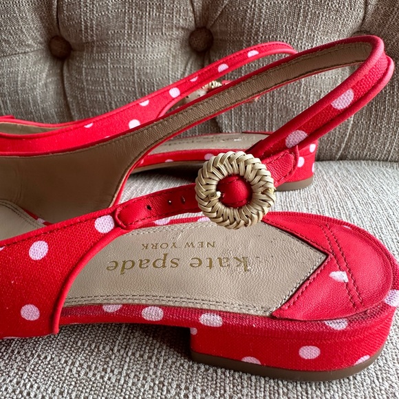 Kate Spade 
Women's Veronica Slip-On Pointed-Toe Slingback Flats polka Dots - Picture 4 of 7